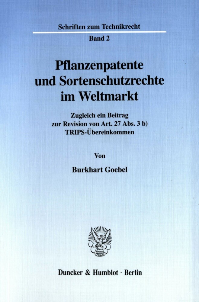 Pflanzenpatente und Sortenschutzrechte im Weltmarkt. main product photo