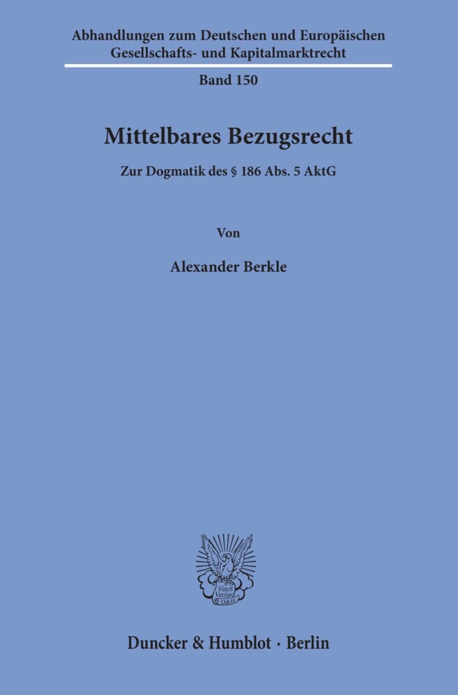 Mittelbares Bezugsrecht. main product photo