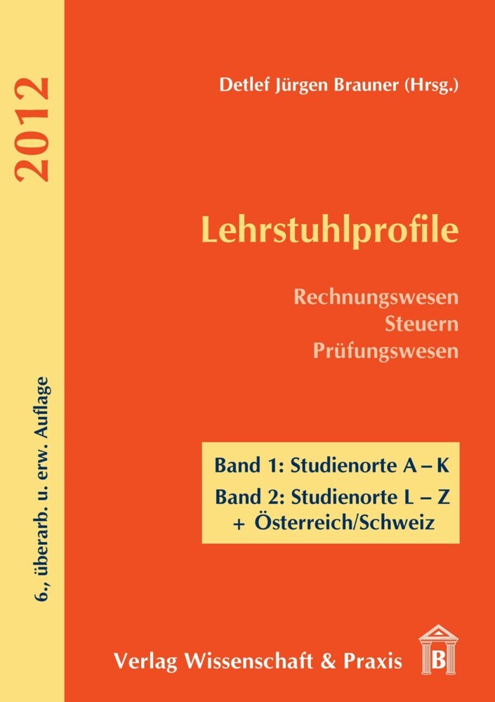 Lehrstuhlprofile 2012. main product photo