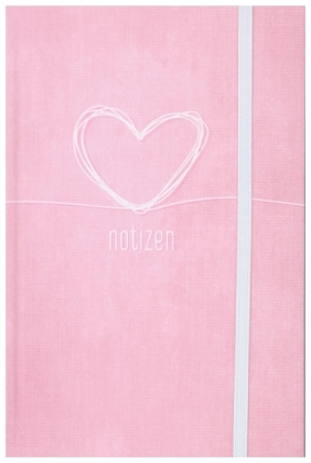 Trendstuff Notizbuch A6+ kariert mit Gummiband sortiert