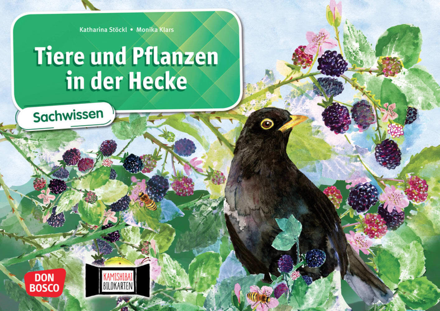 Tiere und Pflanzen in der Hecke. Kamishibai Bildkartenset main product photo