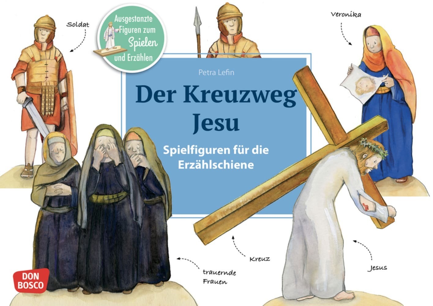 Der Kreuzweg Jesu. Erzählschienen-Figurenset main product photo