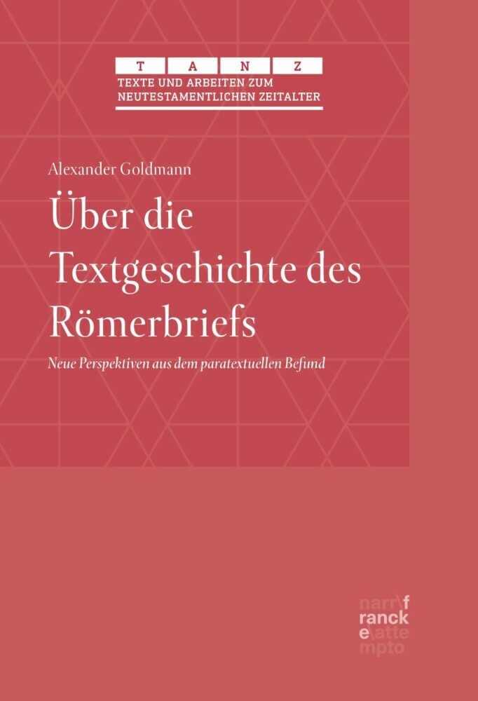 Über die Textgeschichte des Römerbriefs main product photo