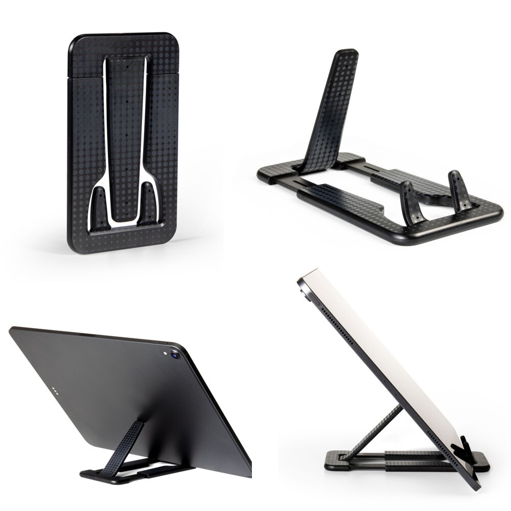 Flexistand Pro (Black Dots) - flexibler Tablethalter - für alle Handys und Tablets - superflach - stufenlos verstellbar - hochkant und quer - passt in jede Tasche - ideal für unterwegs main product photo