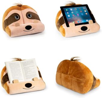 Bookmonster Faultier - Lesekissen für Bücher und Tablets - Buchständer - Tablethalter - Lesehillfe - Deutsche Ausgabe