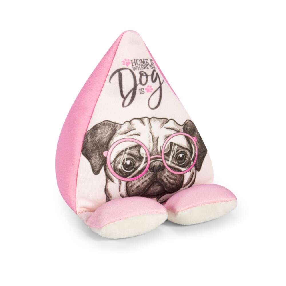 Plusheez Handykissen (Hund) - pink - Handyhalter - Aufsteller für Handys, Mini-Tablets und E-Reader - Passend für alle Handys - Mit Mikrofaserfläche zum Reinigen von Displays main product photo