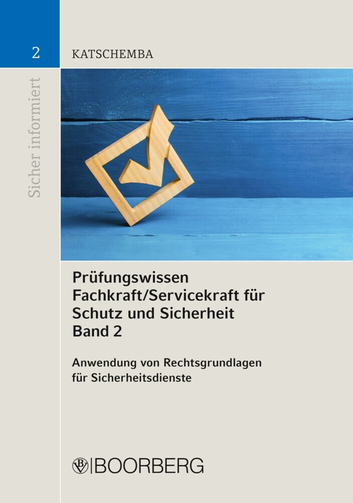 Prüfungswissen Fachkraft/Servicekraft für Schutz und Sicherheit Band 2 main product photo