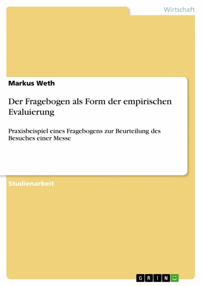 Der Fragebogen als Form der empirischen Evaluierung main product photo