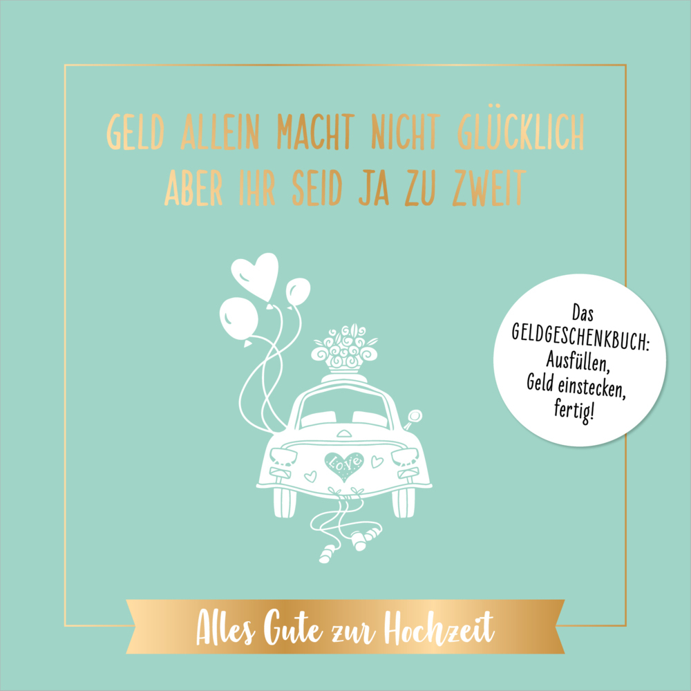 Geld allein macht nicht glücklich, aber ihr seid ja zu zweit - Alles Gute zur Hochzeit main product photo