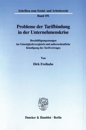 Probleme der Tarifbindung in der Unternehmenskrise.