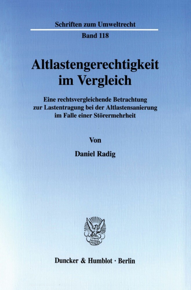 Altlastengerechtigkeit im Vergleich. main product photo