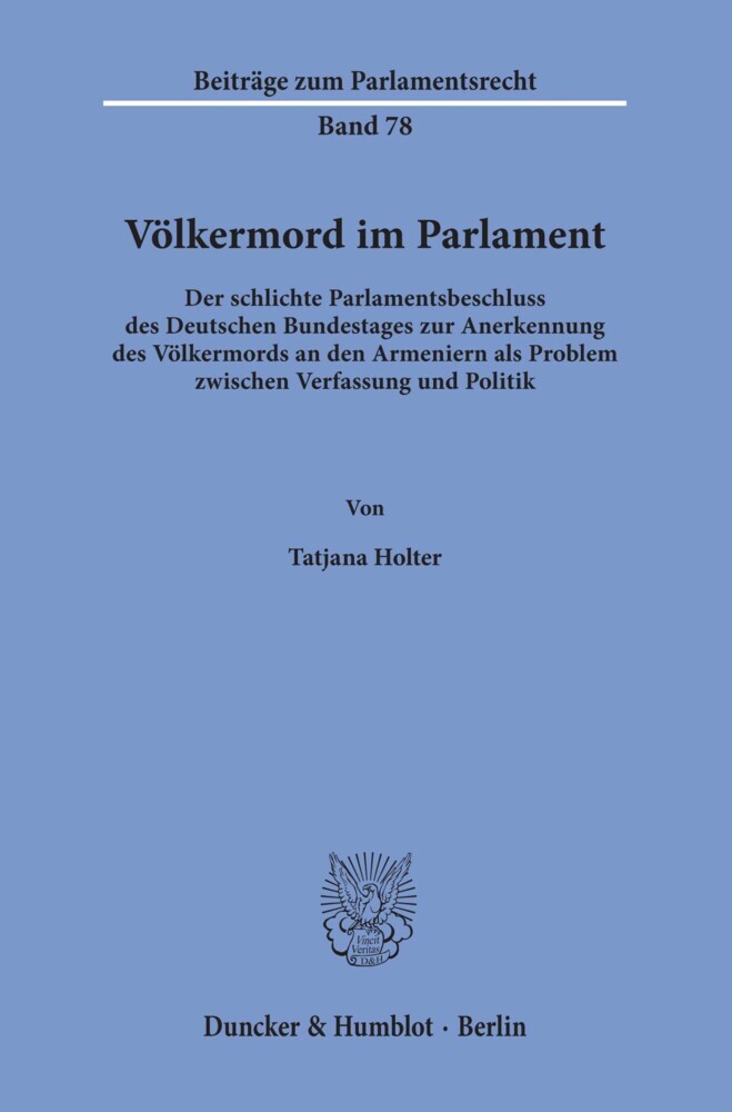 Völkermord im Parlament. main product photo