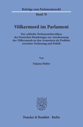 Völkermord im Parlament.