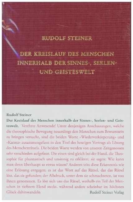 Der Kreislauf des Menschen innerhalb der Sinnes-, Seelen- und Geisteswelt main product photo