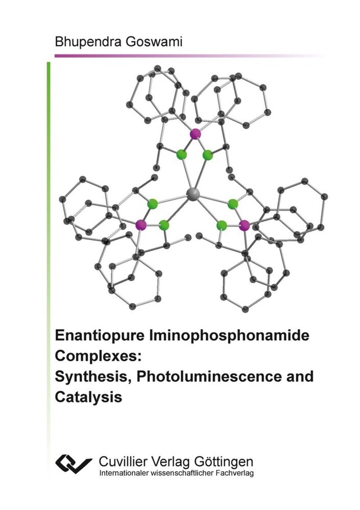 Enantiopure Iminophosphonamide Complexes: Synthesis, Photoluminescence and Catalysis main product photo