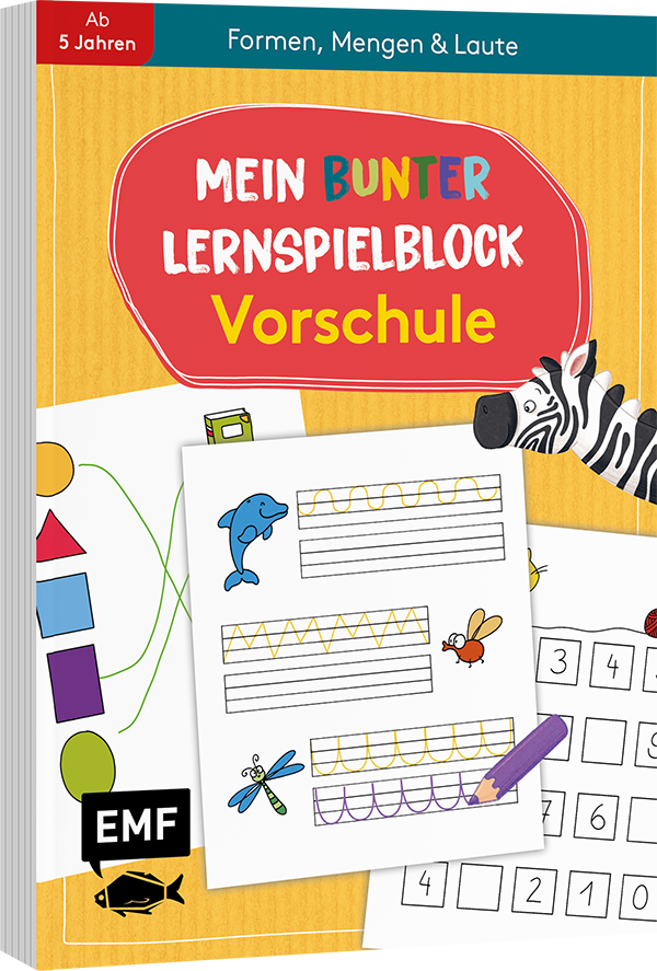 Mein bunter Lernspielblock - Vorschule: Formen, Mengen und Laute main product photo