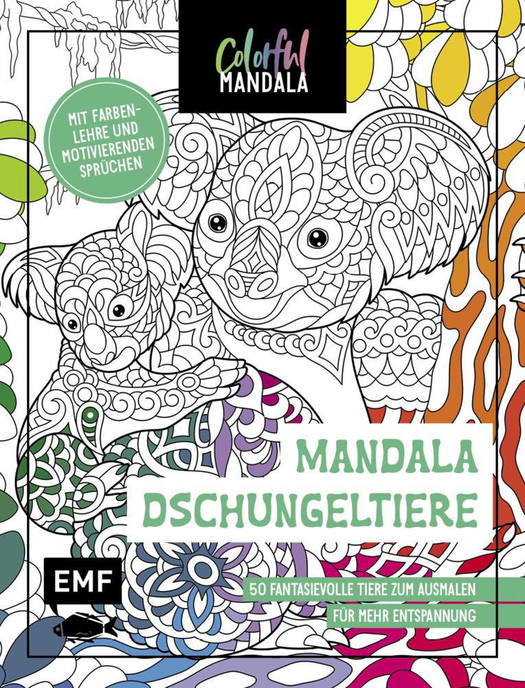 Colorful Mandala - Mandala - Dschungeltiere main product photo