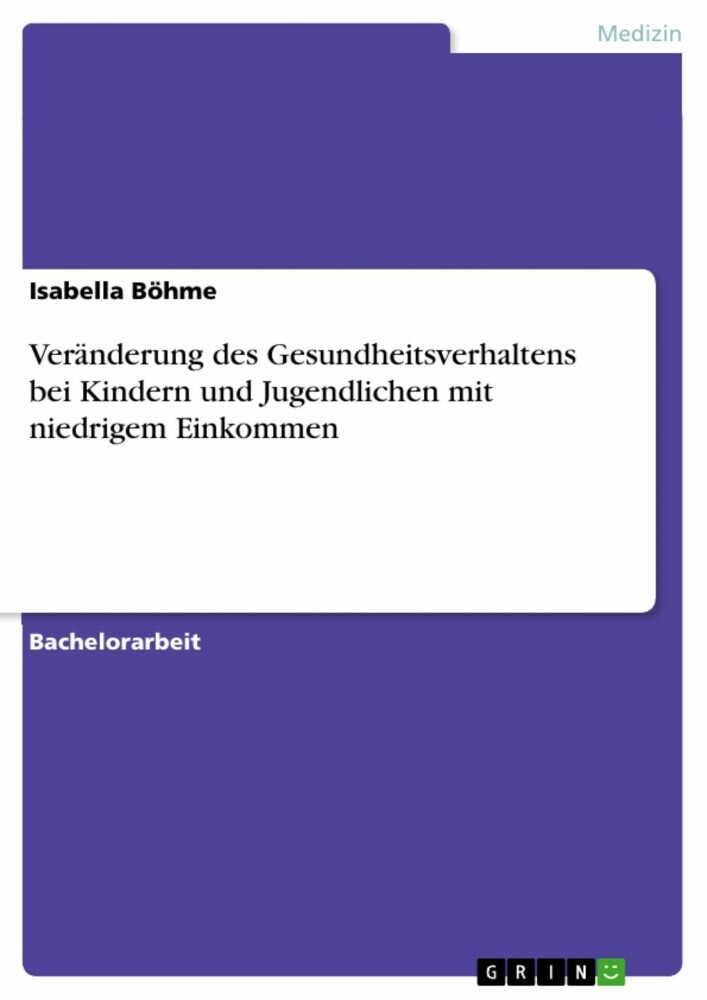 Veränderung des Gesundheitsverhaltens bei Kindern und Jugendlichen mit niedrigem Einkommen main product photo