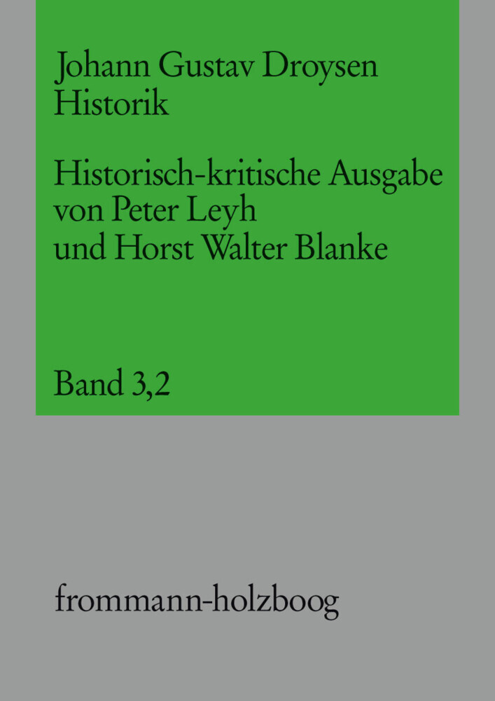 Johann Gustav Droysen: Historik / Band 3,2 main product photo