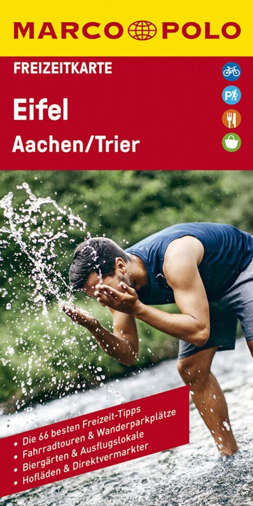 MARCO POLO Freizeitkarte 25 Eifel, Aachen, Trier 1:120.000 main product photo