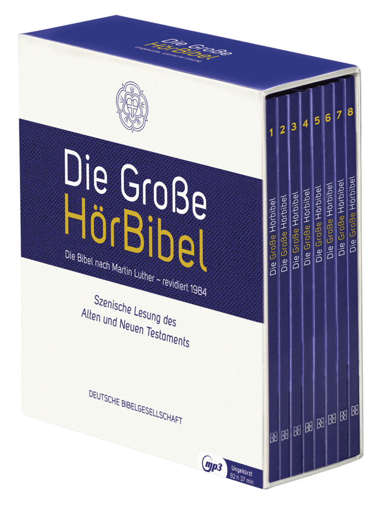 Die Große HörBibel, szenische Lesung des Alten und Neuen Testaments, 8 Audio-CD, MP3 main product photo