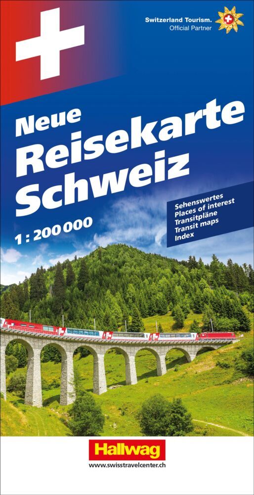 Hallwag Strassenkarte Neue Reisekarte Schweiz 1:200.000 main product photo