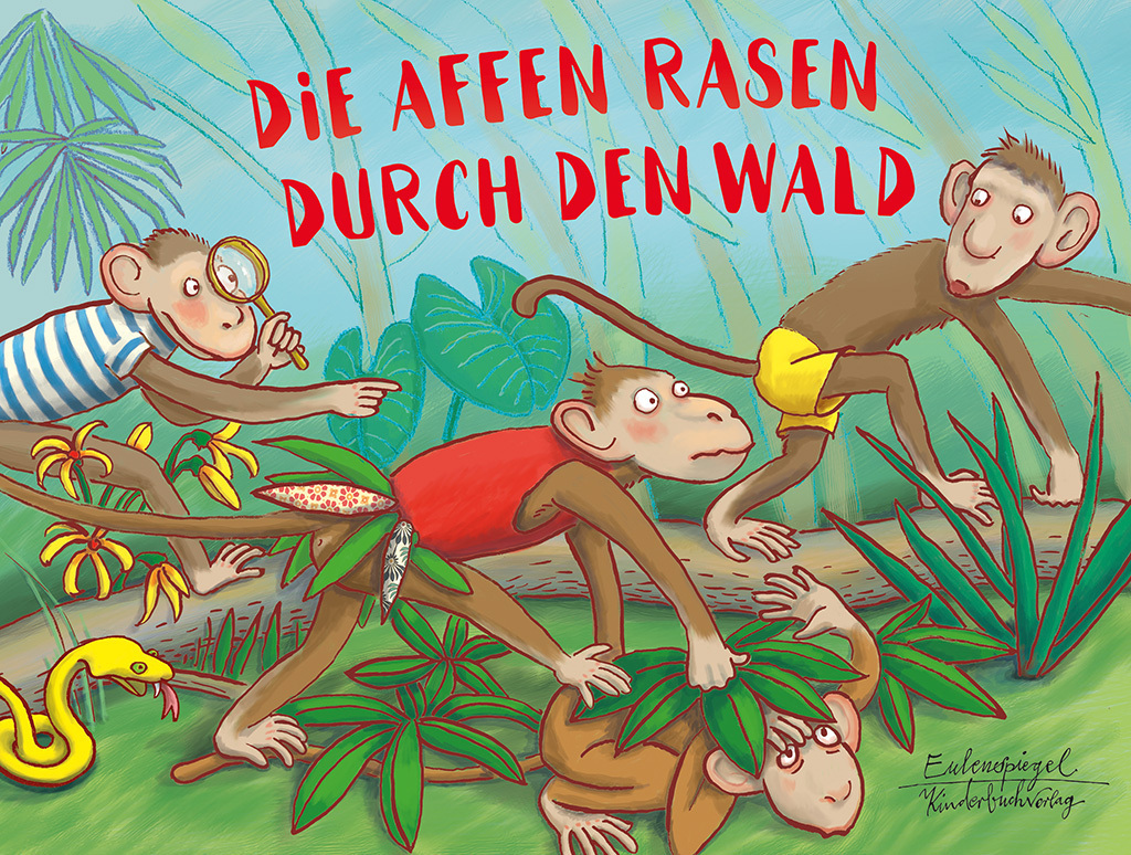 Die Affen rasen durch den Wald main product photo