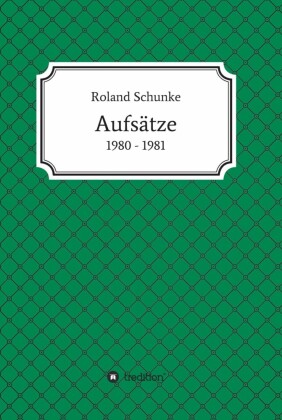 Aufsätze 1980 / 1981