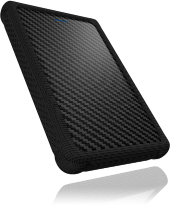 RAIDSONIC ICY 2,5'' USB 3.0 Case for SATA HDDs, schraubenlos, mit Silikon Protektor, black