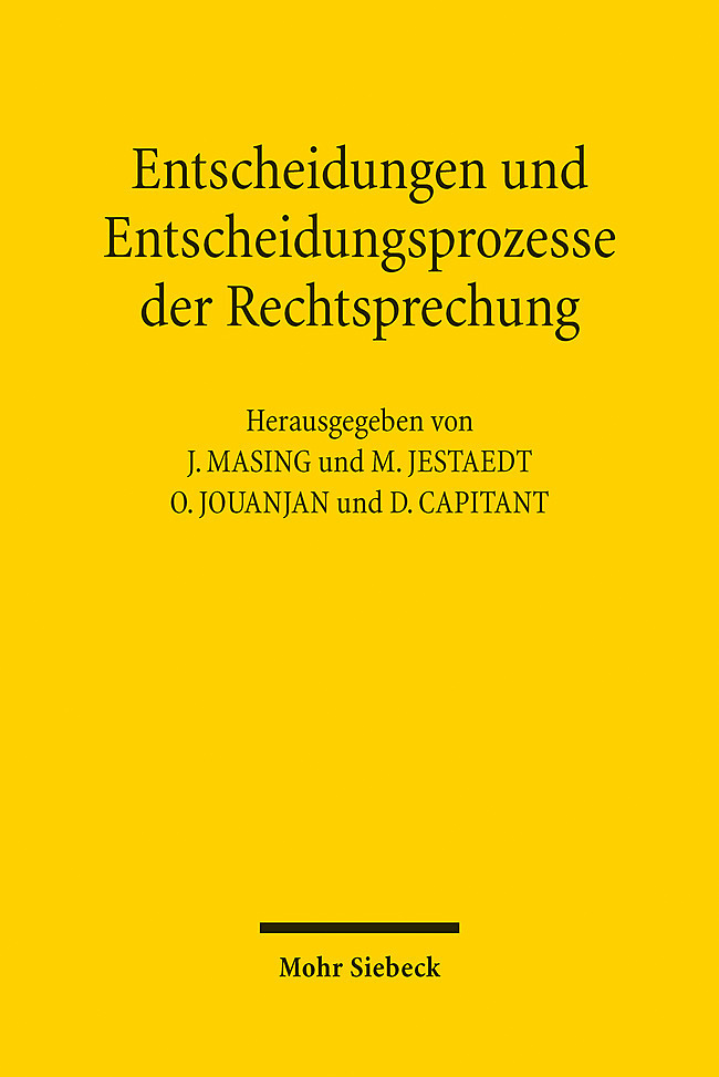 Entscheidungen und Entscheidungsprozesse der Rechtsprechung main product photo