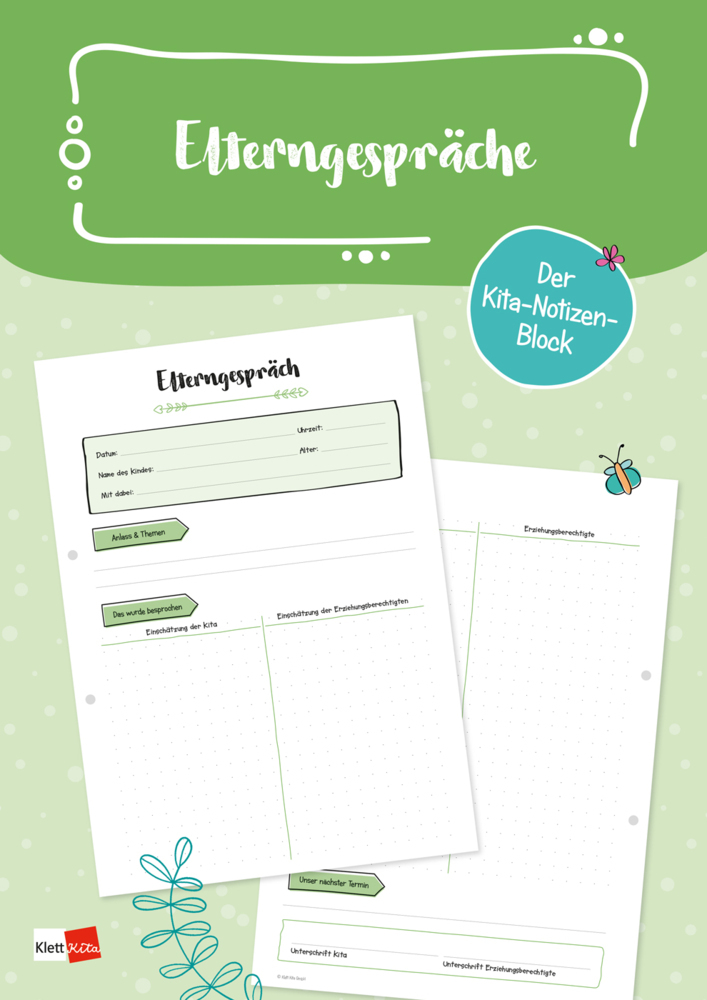 Der Kita-Notizen-Block: Elterngespräche main product photo