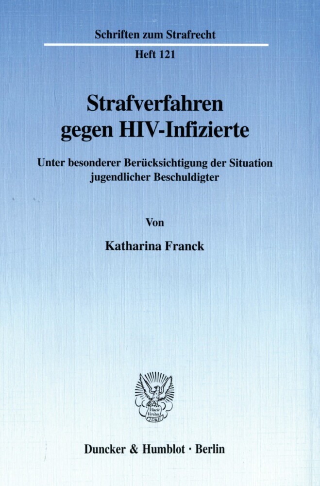 Strafverfahren gegen HIV-Infizierte. main product photo