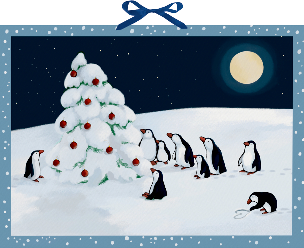 Wandkalender - Pinguin-Weihnacht main product photo