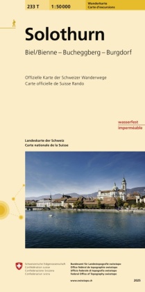 Wanderkarte 233T Solothurn