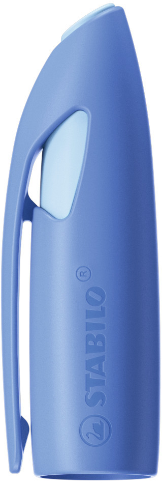 Kappe für ergonomischen Schulfüller - STABILO EASYbirdy Pastel Edition in blau/hellblau main product photo