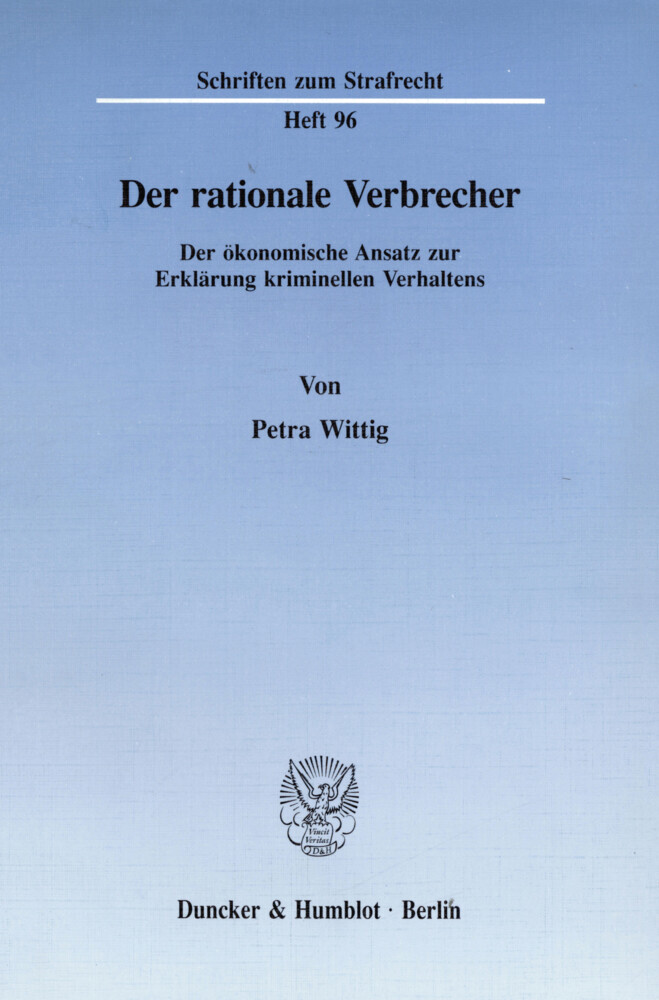 Der rationale Verbrecher. main product photo