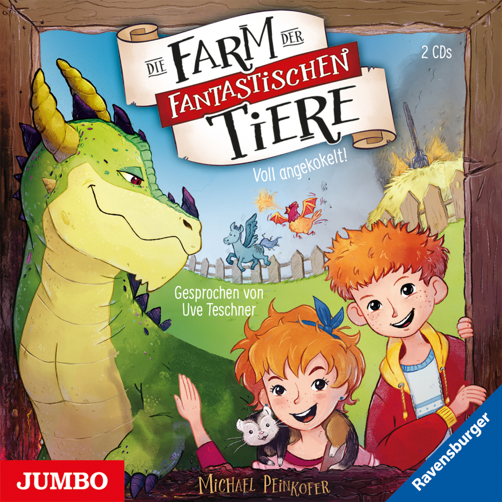 Die Farm der fantastischen Tiere. Voll angekokelt!, 2 Audio-CD main product photo