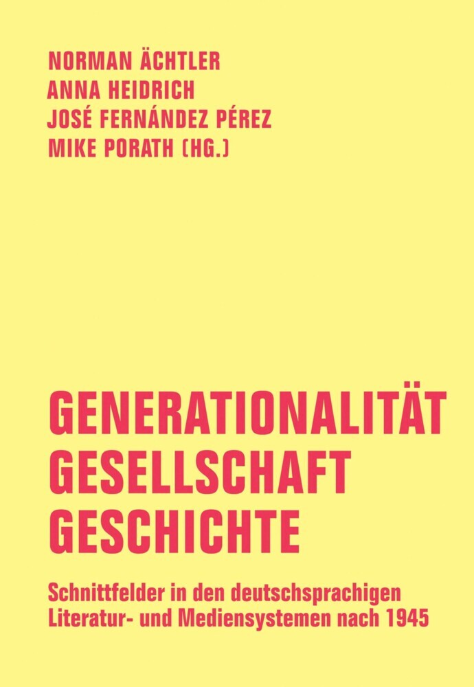 Generationalität - Gesellschaft - Geschichte main product photo