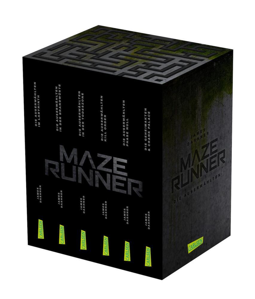 Maze-Runner-Schuber (6 Bände im Taschenbuch-Schuber inklusive Bonusband mit »Crank Palace« und »Die Geheimakten«), 6 Teile main product photo