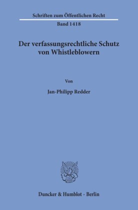 Der verfassungsrechtliche Schutz von Whistleblowern.