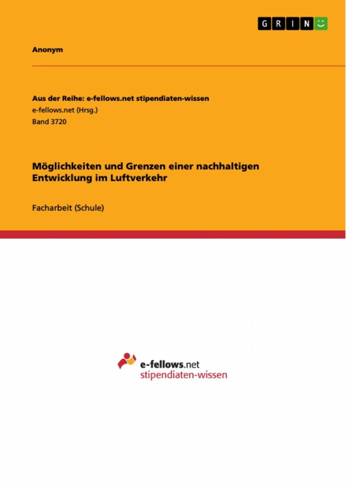 Möglichkeiten und Grenzen einer nachhaltigen Entwicklung im Luftverkehr main product photo