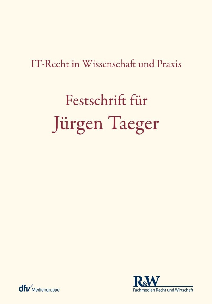 Festschrift für Jürgen Taeger main product photo