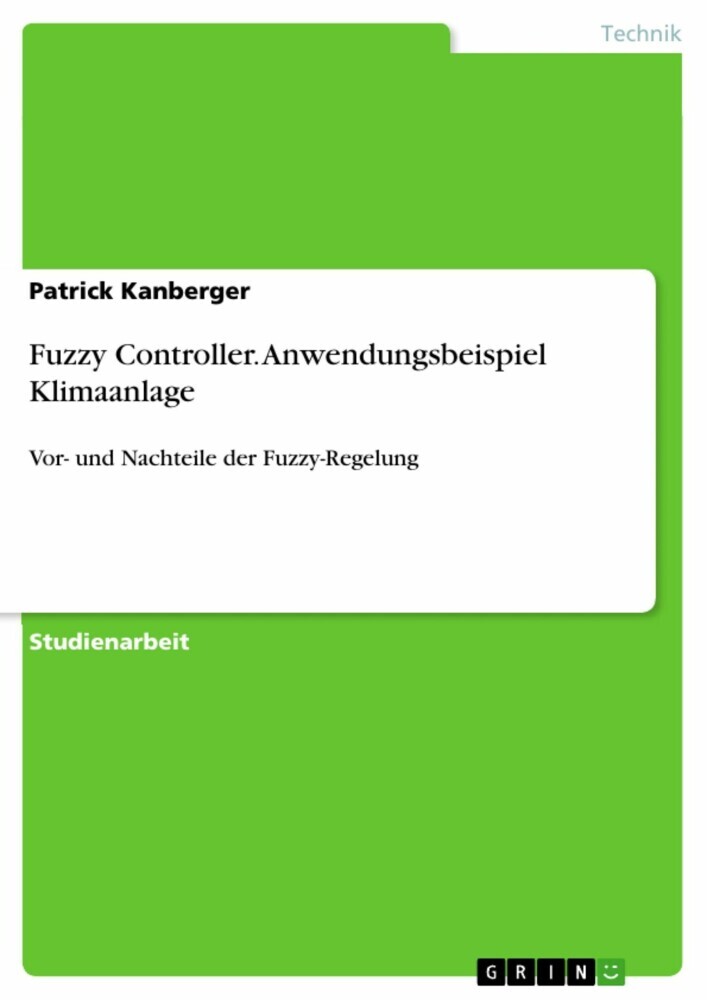 Fuzzy Controller. Anwendungsbeispiel Klimaanlage main product photo