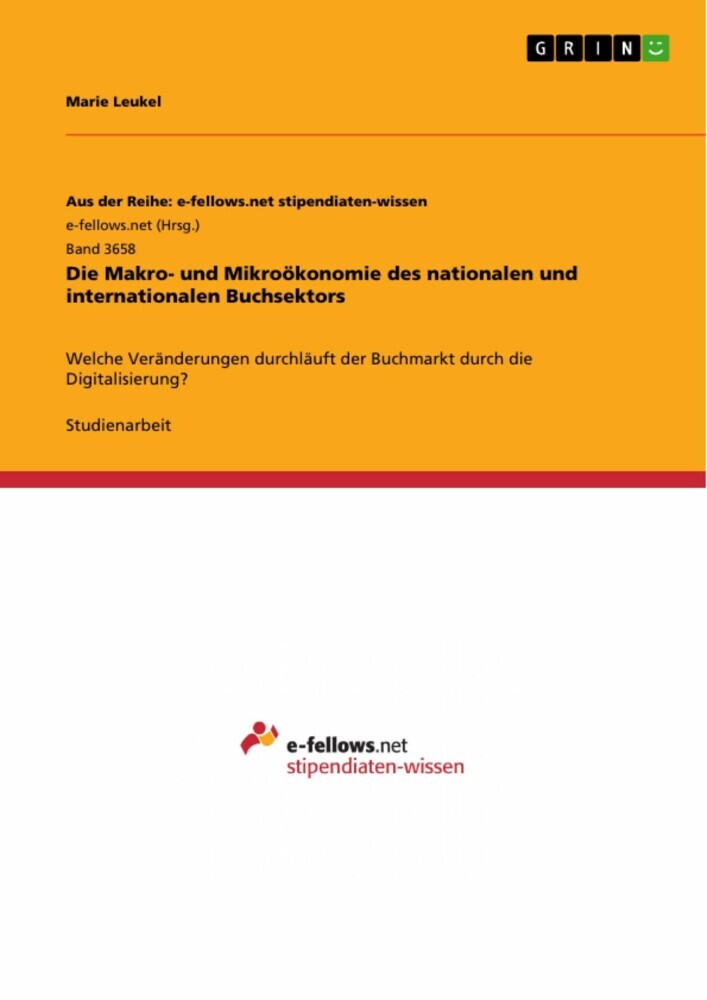 Die Makro- und Mikroökonomie des nationalen und internationalen Buchsektors main product photo