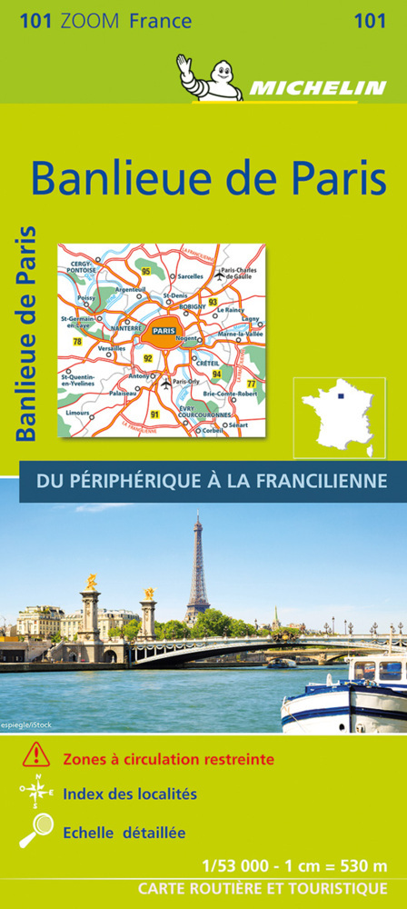 Michelin Vororte von Paris / Banlieue de Paris main product photo