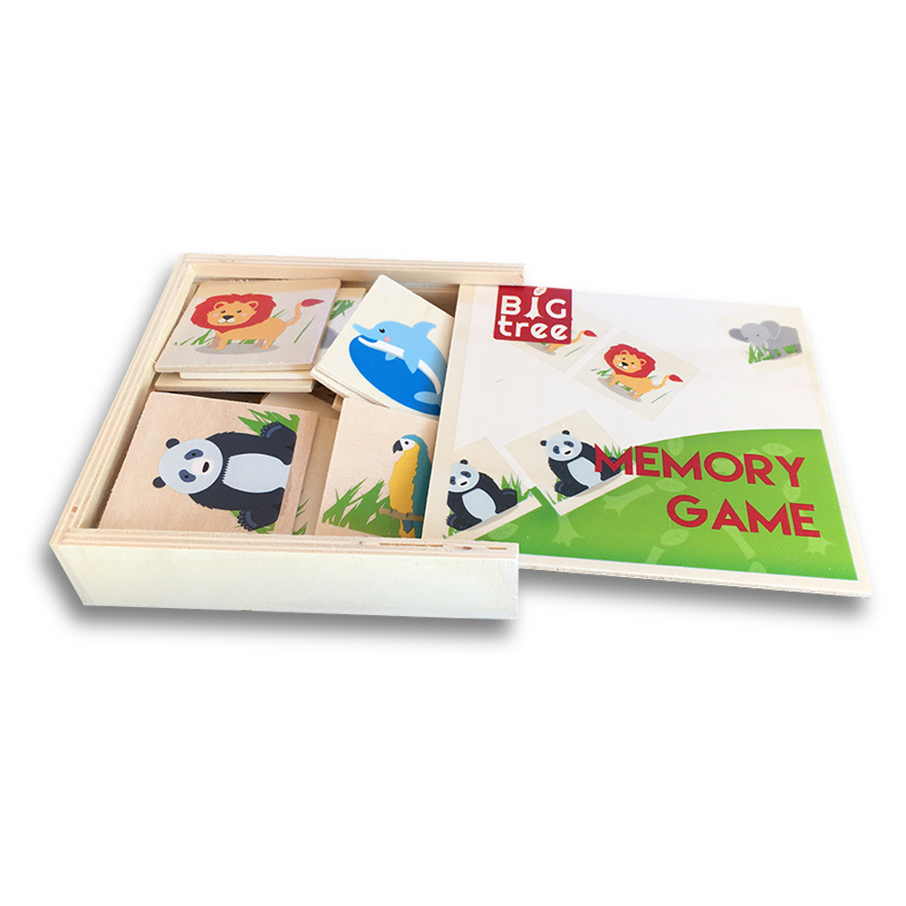 Holz-Memory, Safari, 18 Teile (Kinderspiel) main product photo