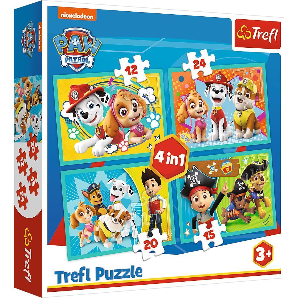 4 in 1 Puzzle - Paw Patrol (Kinderpuzzle) main product photo
