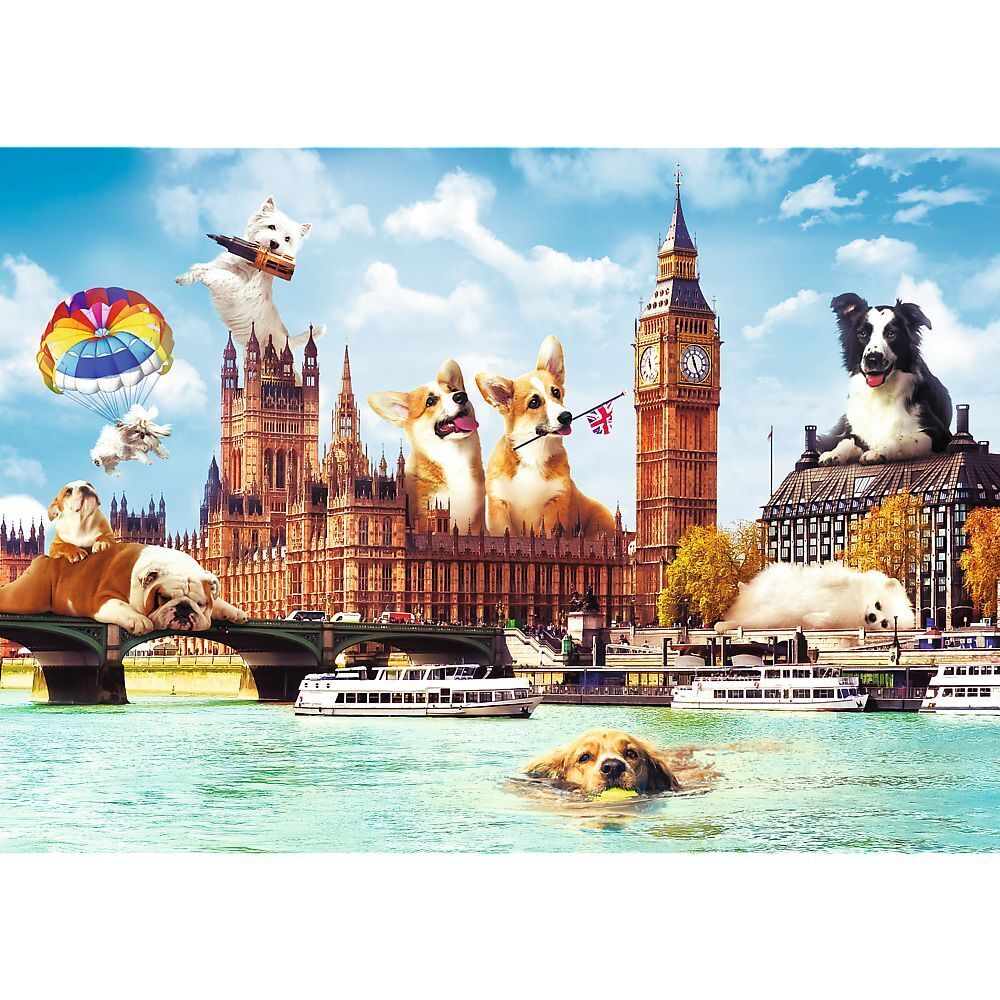 Hunde in London (Puzzle) main product photo