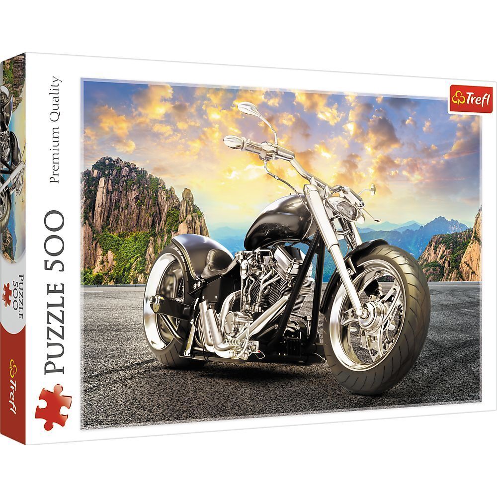 Schwarzes Motorrad (Puzzle) main product photo