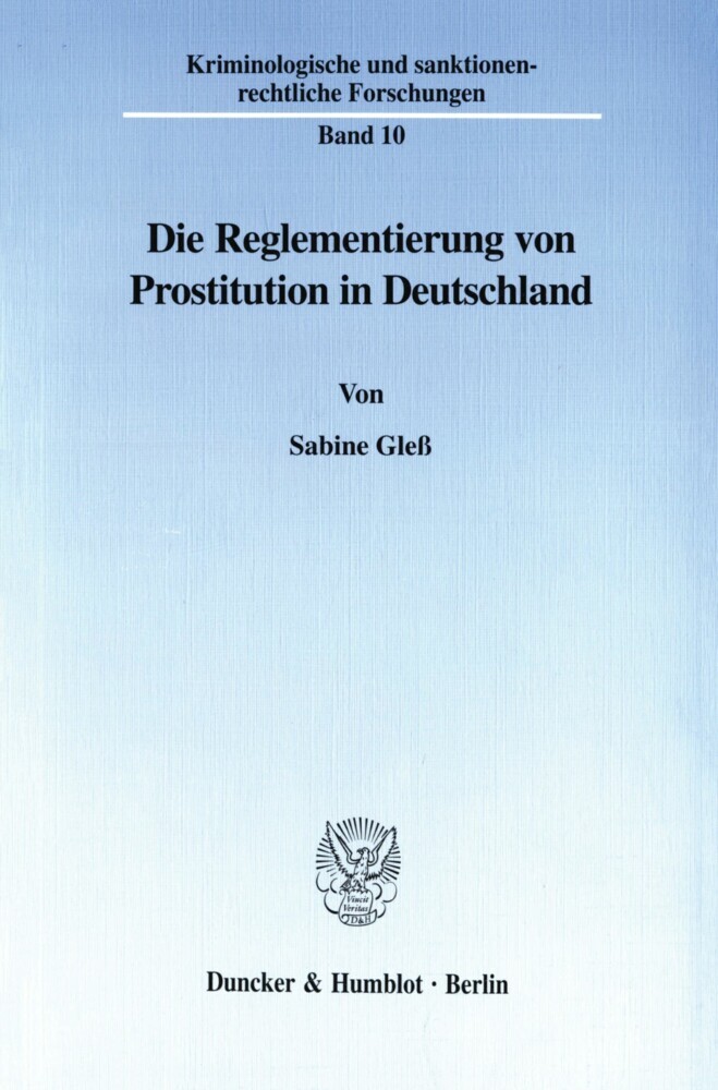 Die Reglementierung von Prostitution in Deutschland. main product photo